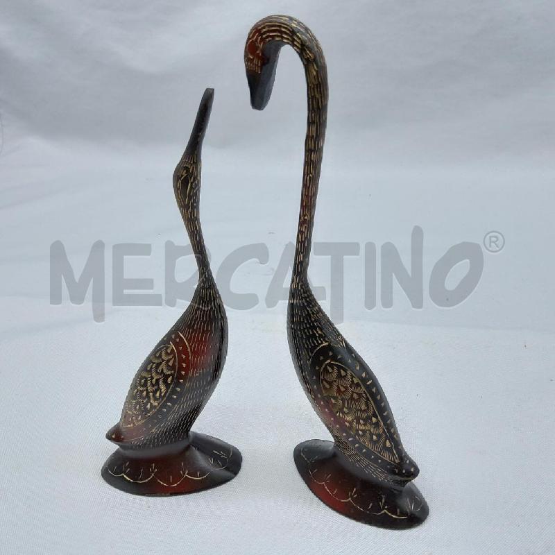 PAPERELLE CIGNI PZ. 2 METALLO SMALTATO COLLO LUNGO | Mercatino dell'Usato San maurizio canavese 4