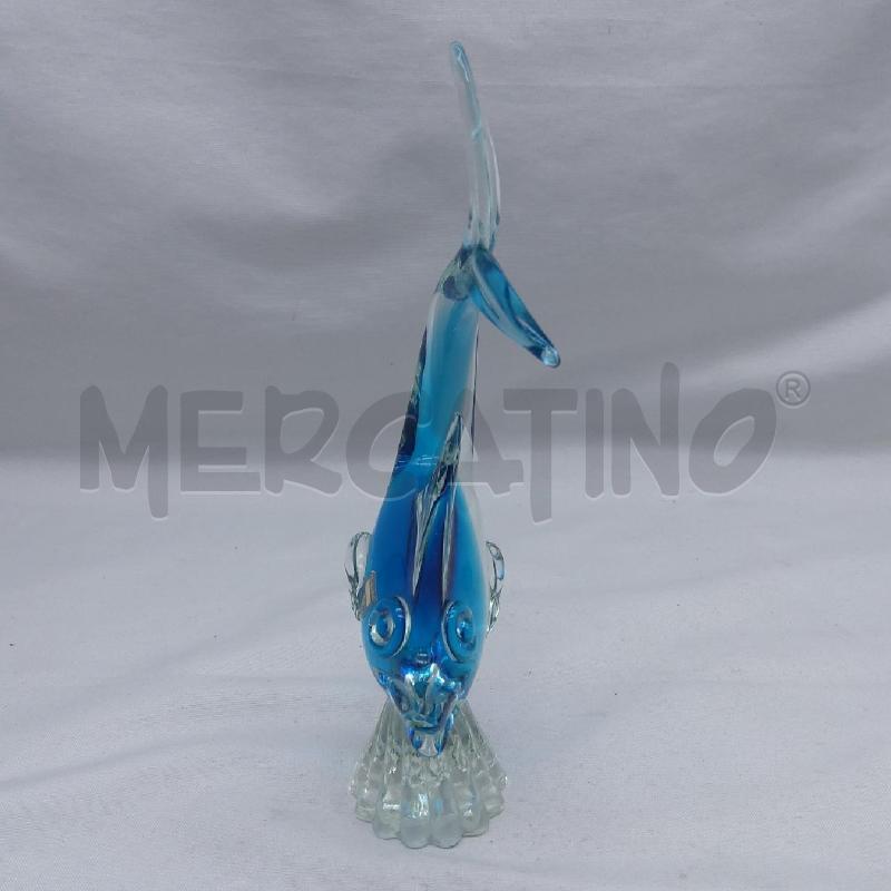 PESCE BLU VETRO MURANO SUPPORTO | Mercatino dell'Usato San maurizio canavese 4