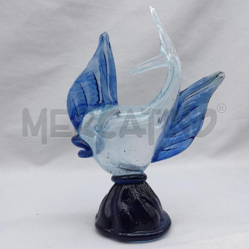 PESCIOLINO VETRO TIPO MURANO BLU AZZURRO | Mercatino dell'Usato San maurizio canavese 3