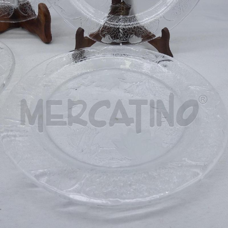 PIATTINI PZ. 4 VETRO NINFEE SATINATE | Mercatino dell'Usato San maurizio canavese 2