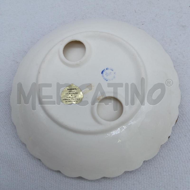 PIATTINO CERAMICA ROSELLINE RILIEVO | Mercatino dell'Usato San maurizio canavese 5
