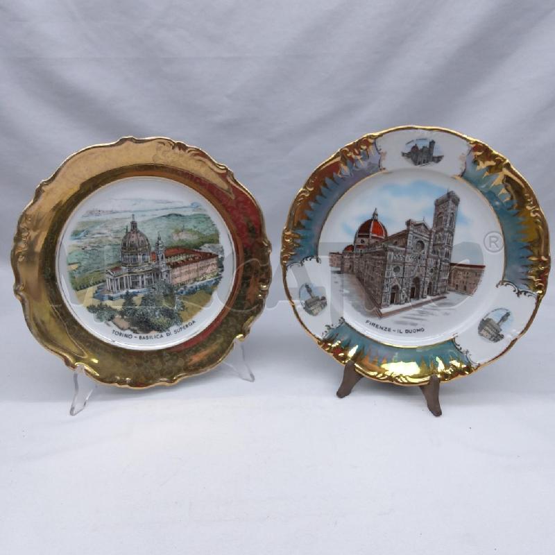 PIATTI DECORATIVI PZ. 2 TORINI E FIRENZE | Mercatino dell'Usato San maurizio canavese 1