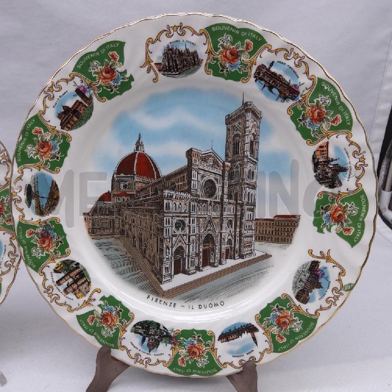 PIATTI PZ. 2 DECORATIVI FIRENZE FONTEBASSO | Mercatino dell'Usato San maurizio canavese 2