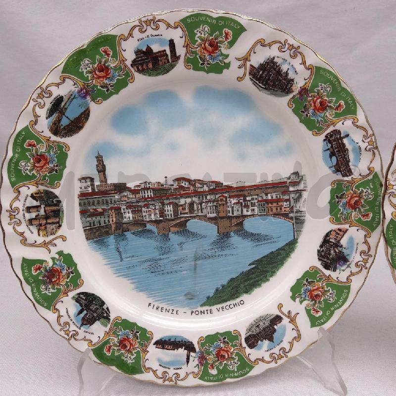 PIATTI PZ. 2 DECORATIVI FIRENZE FONTEBASSO | Mercatino dell'Usato San maurizio canavese 3