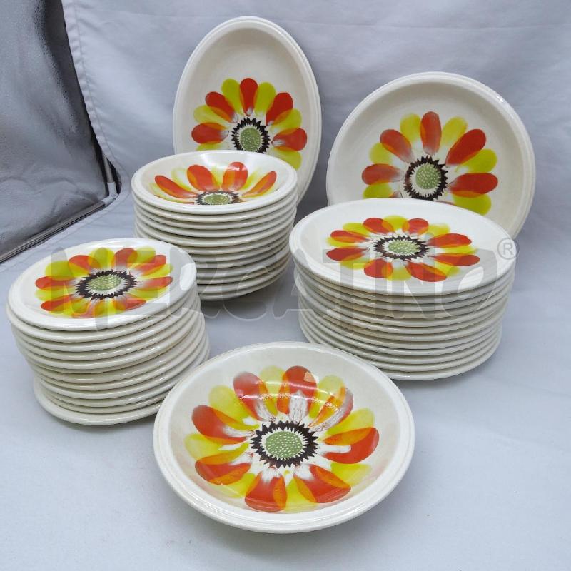 PIATTI PZ. 39 CERAMICA CCC 3C ITALY FIORE CENTRALE | Mercatino dell'Usato San maurizio canavese 3