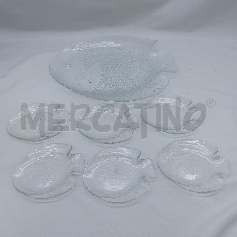 PIATTI PZ. 6+PORTATA VETRO PESCE | Mercatino dell'Usato San maurizio canavese 2