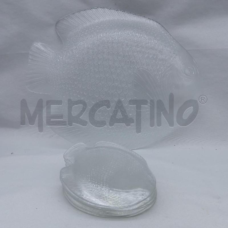PIATTI PZ. 6+PORTATA VETRO PESCE | Mercatino dell'Usato San maurizio canavese 3