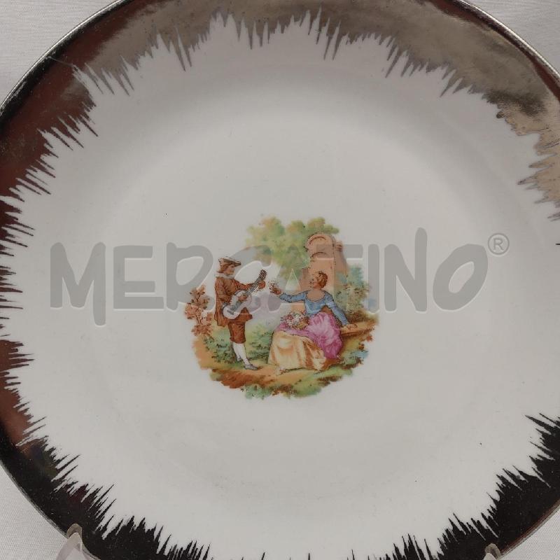 PIATTI PZ. 7 DOLCE BAVARIA BIANCO ARGENTO PASTORALE | Mercatino dell'Usato San maurizio canavese 2