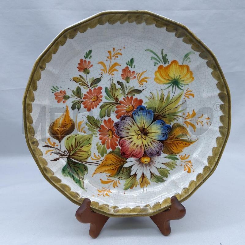 PIATTO DECORATIVO CERAM BASSANO BDO VERDE | Mercatino dell'Usato San maurizio canavese 1