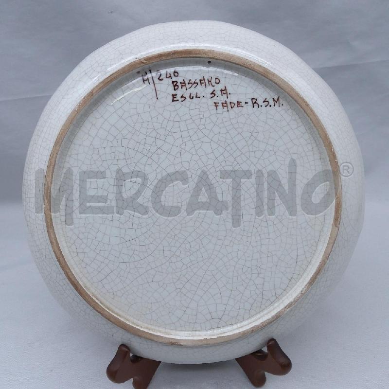 PIATTO DECORATIVO CERAM BASSANO BDO VERDE | Mercatino dell'Usato San maurizio canavese 3