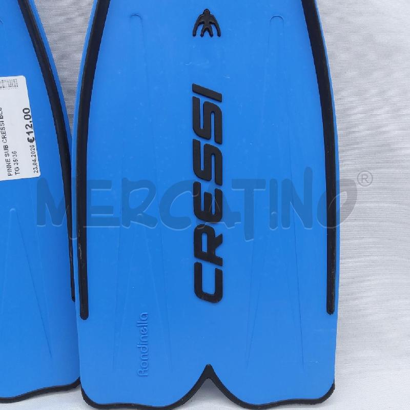 PINNE SUB CRESSI BLU TG 35/36 | Mercatino dell'Usato San maurizio canavese 2