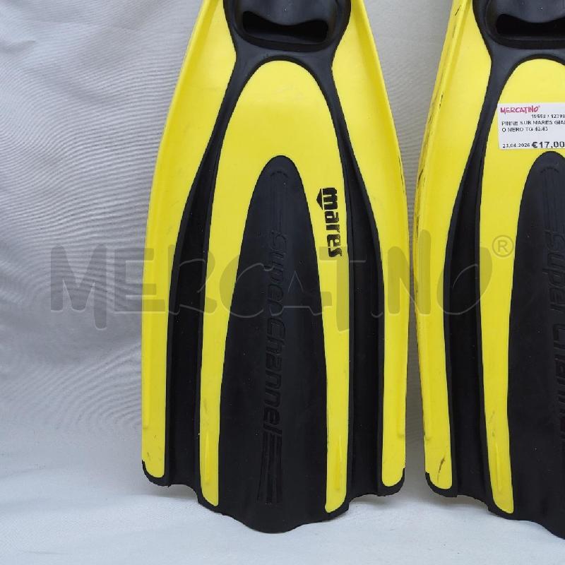 PINNE SUB MARES GIALLO NERO TG 42/43 | Mercatino dell'Usato San maurizio canavese 2