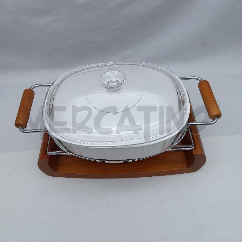 PIROFILA CERAMICA+COPERCHIO+STRUTTURA LEGNO | Mercatino dell'Usato San maurizio canavese 2