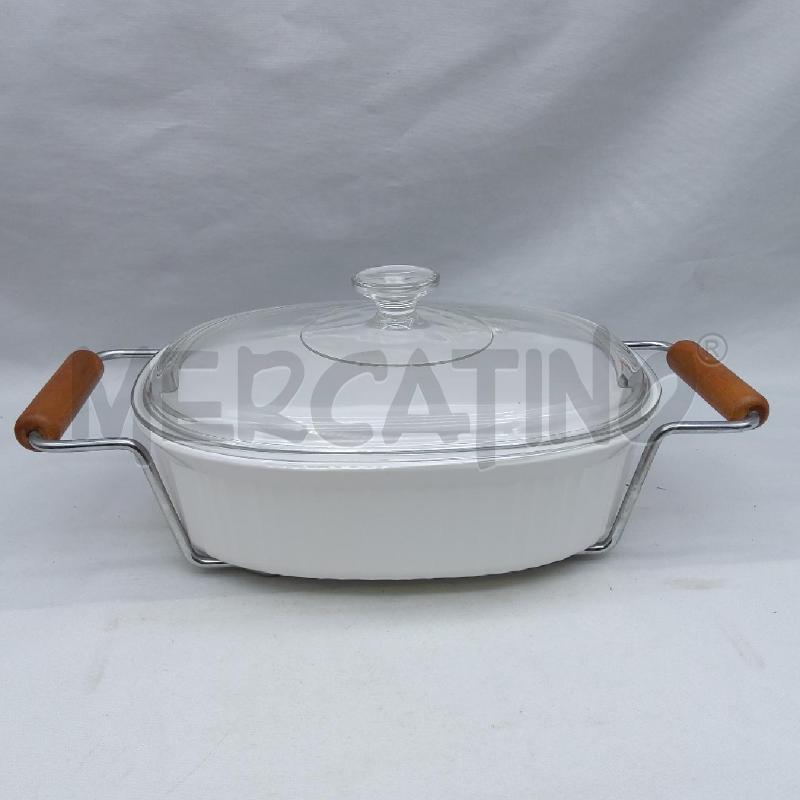 PIROFILA CERAMICA+COPERCHIO+STRUTTURA LEGNO | Mercatino dell'Usato San maurizio canavese 4