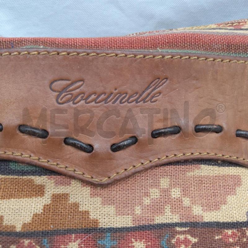 POCHETTE COCCINELLE TESSUTO INSERTI VERA PELLE  | Mercatino dell'Usato San maurizio canavese 2