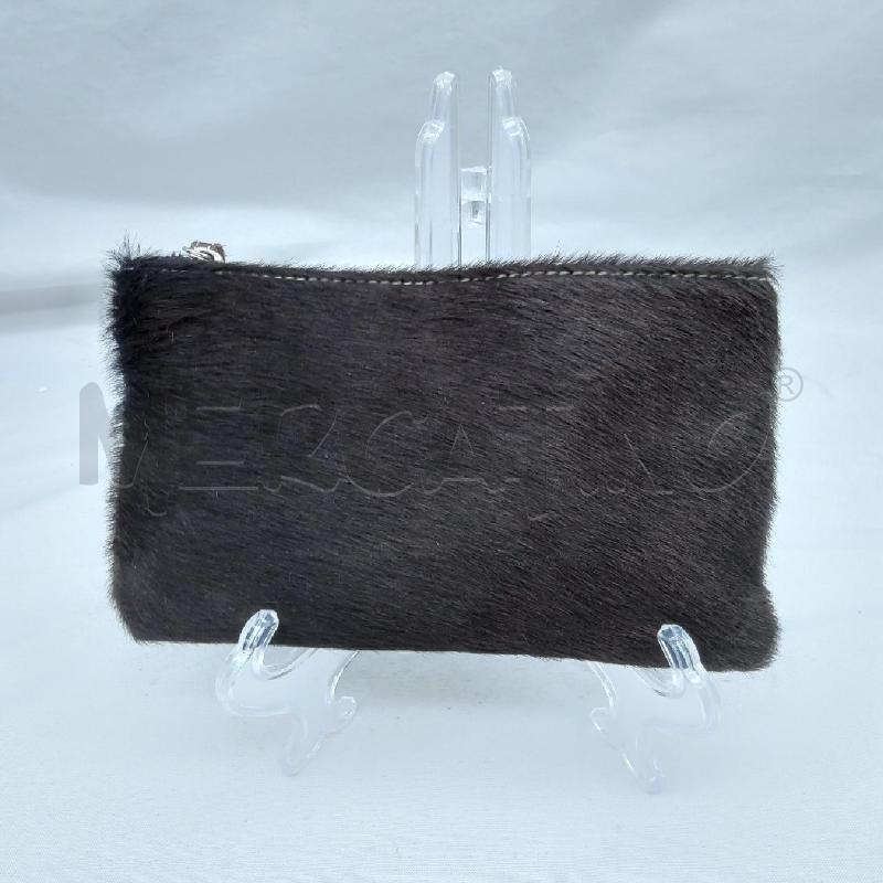POCHETTE SOLINDA VERA PELLE CAVALLINO MARRONE  | Mercatino dell'Usato San maurizio canavese 2