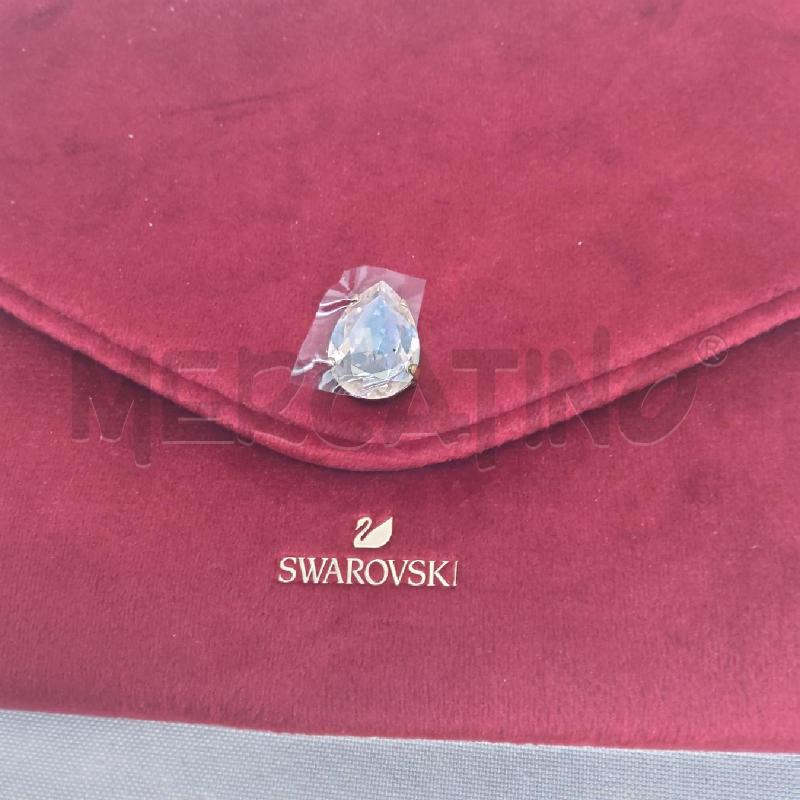 POCHETTE SWAROVSKI ROSSO VELLUTINO GOCCIA | Mercatino dell'Usato San maurizio canavese 3