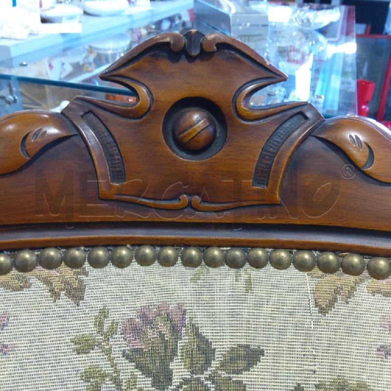 POLTRONCINA TESSUTO FIORATO CABRIOLE | Mercatino dell'Usato San maurizio canavese 4