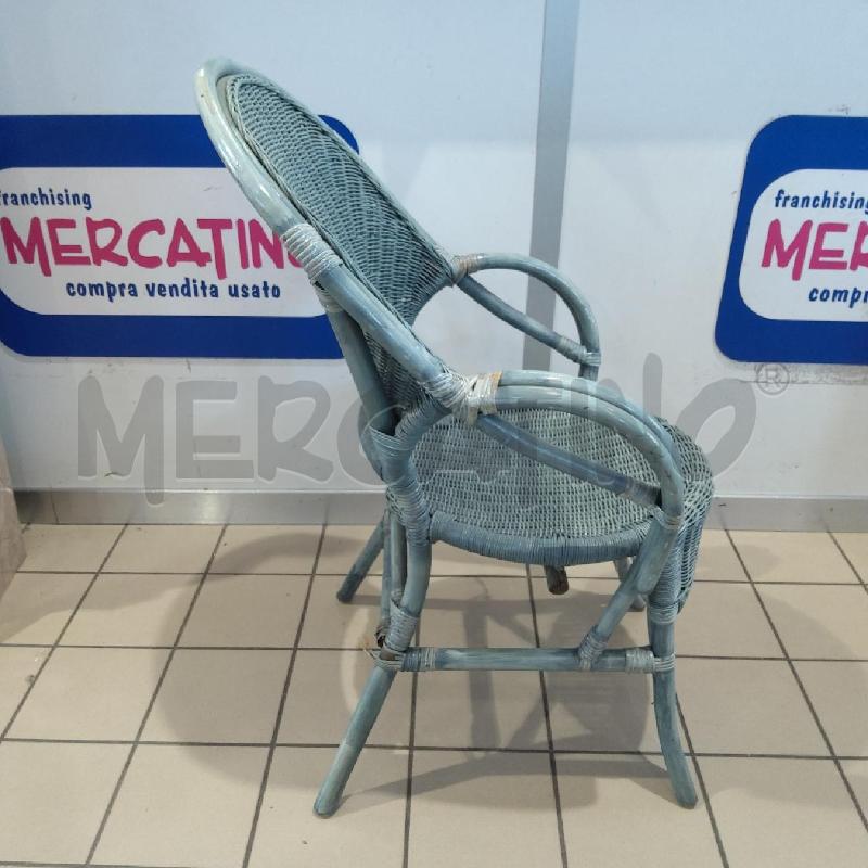 POLTRONCINA VIMINI AZZURRO | Mercatino dell'Usato San maurizio canavese 2