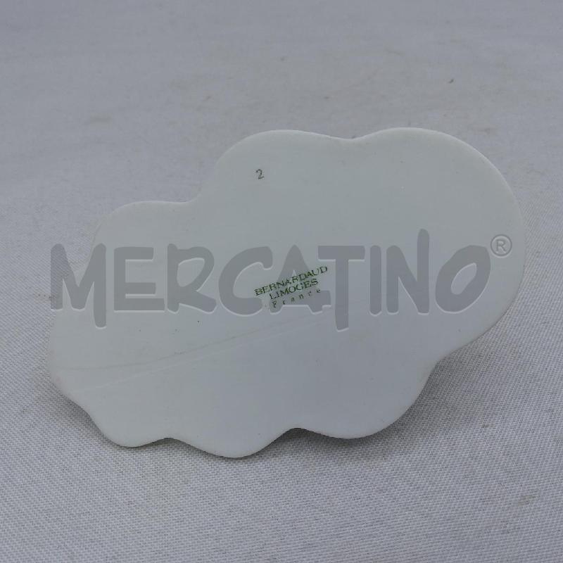 PORTA CANDELA CERAMICA LIMOGES DECORO NATALIZIO | Mercatino dell'Usato San maurizio canavese 3
