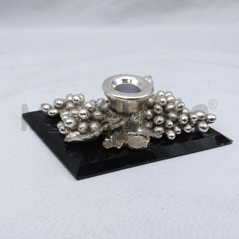 PORTA CANDELA GRAPPOLI LAMINATO BASE NERA | Mercatino dell'Usato San maurizio canavese 1