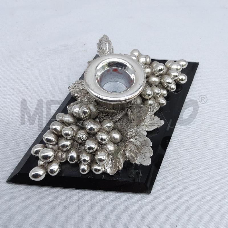 PORTA CANDELA GRAPPOLI LAMINATO BASE NERA | Mercatino dell'Usato San maurizio canavese 3