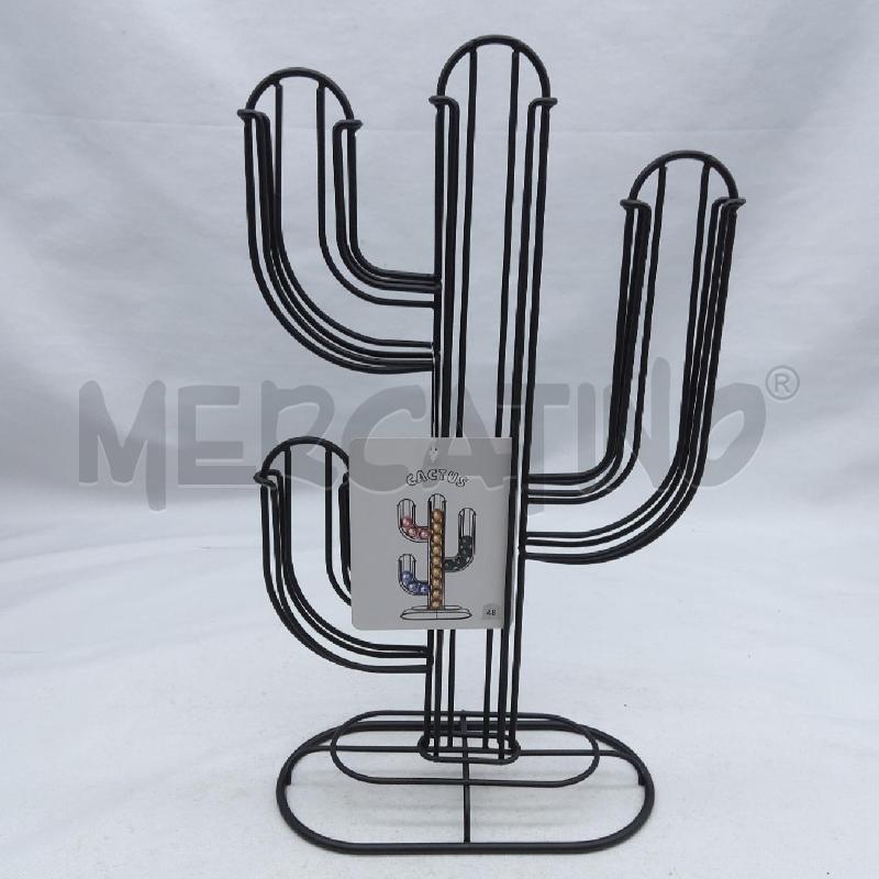 PORTA CAPSULE CACTUS MET NERO | Mercatino dell'Usato San maurizio canavese 1