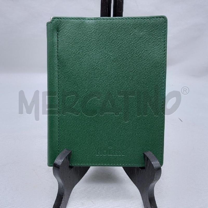 PORTA DOCUMENTI FOGLI ROLEX VERDE CN MATITA | Mercatino dell'Usato San maurizio canavese 1