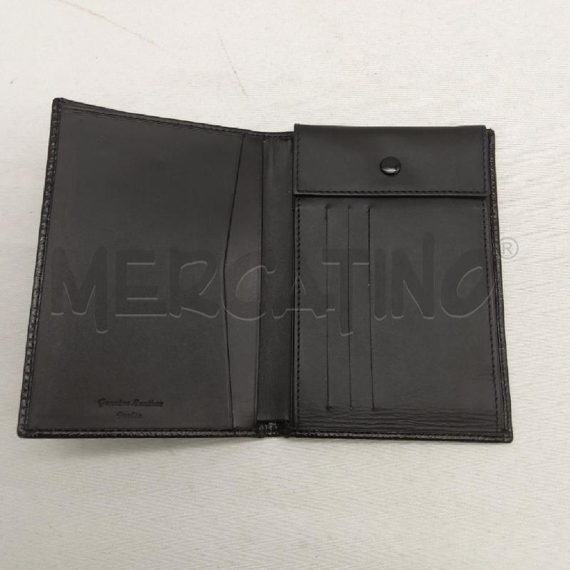PORTA FOGLIO NANNINI VERA PELLE NERO MARTELLATO  | Mercatino dell'Usato San maurizio canavese 1