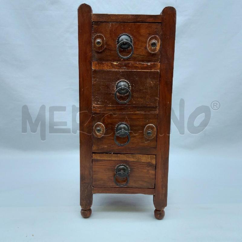 PORTA GIOIE MOBILETTO 4 CASSETTINI STILE ETNICO | Mercatino dell'Usato San maurizio canavese 1