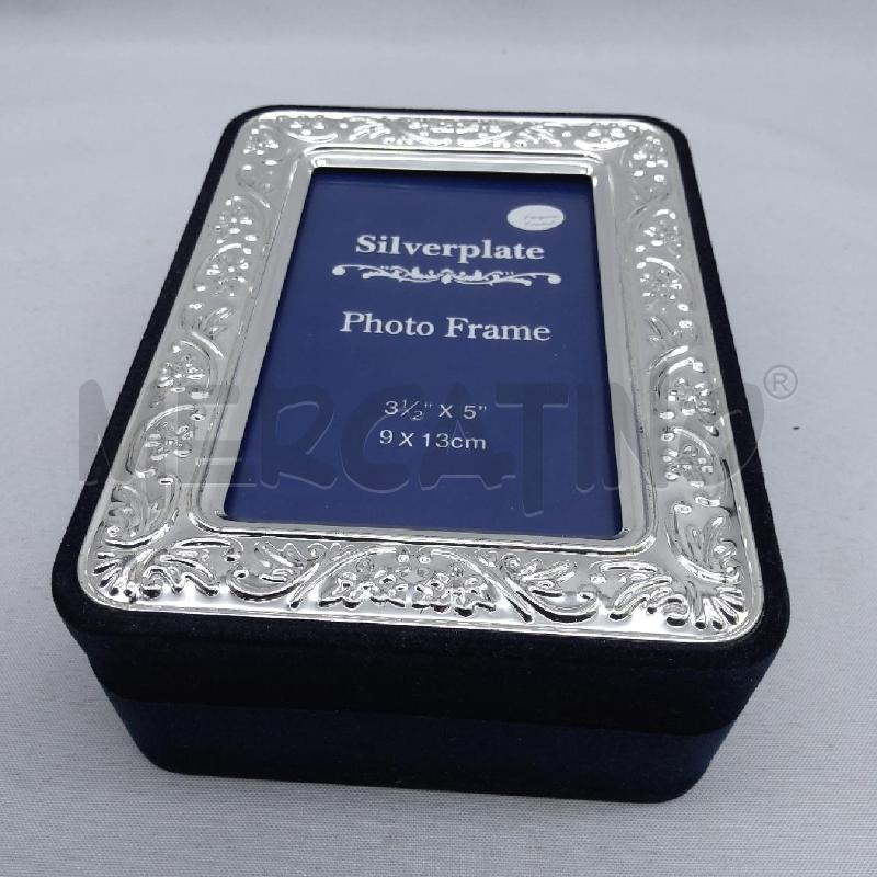 PORTA GIOIE VELLUTO BLU PORTAFOTO SILVER | Mercatino dell'Usato San maurizio canavese 1