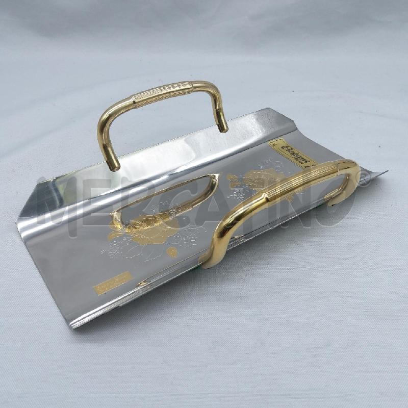 PORTA GRISSINI ACCIAIO ORO 24K ELEGANT  | Mercatino dell'Usato San maurizio canavese 1