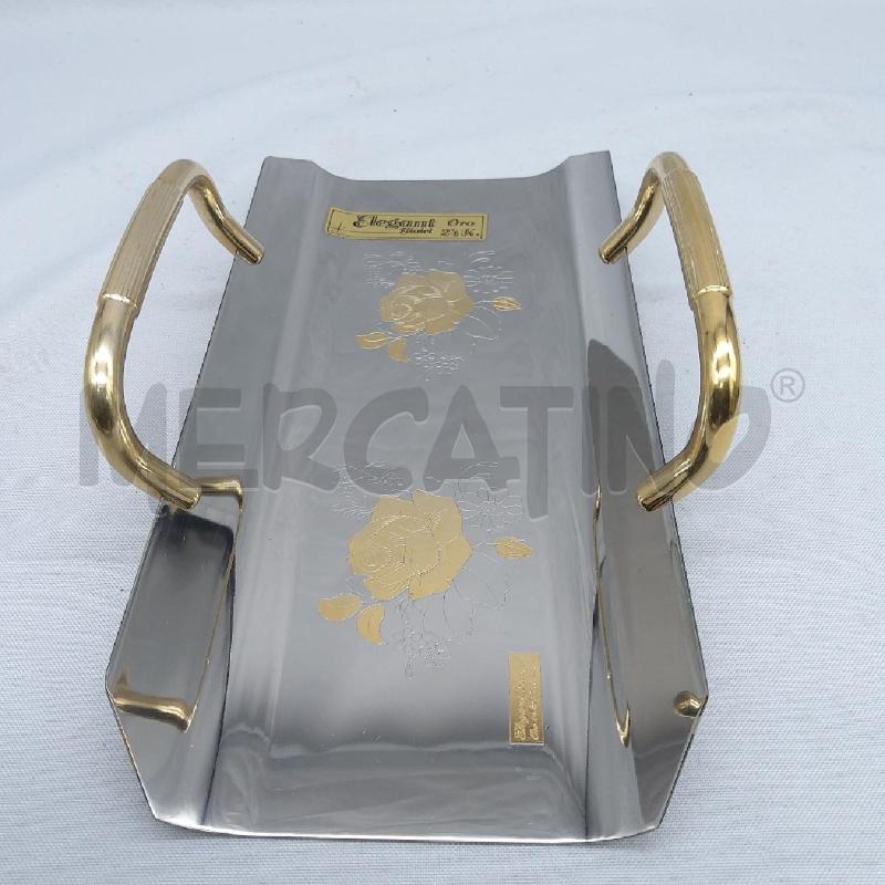 PORTA GRISSINI ACCIAIO ORO 24K ELEGANT  | Mercatino dell'Usato San maurizio canavese 2