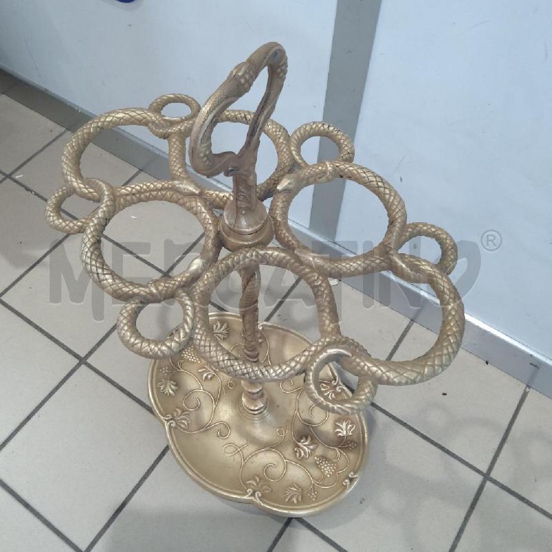 PORTA OMBRELLI OTTONE 6 POSTI SERPENTE BASE UVA | Mercatino dell'Usato San maurizio canavese 2