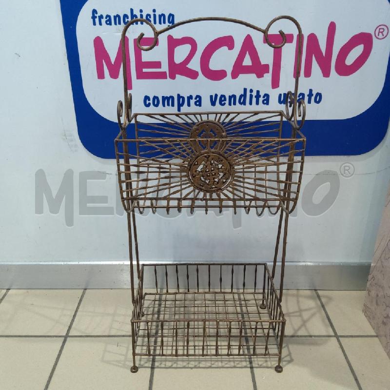 PORTA RIVISTE FERRO BATTURO DORATO | Mercatino dell'Usato San maurizio canavese 1