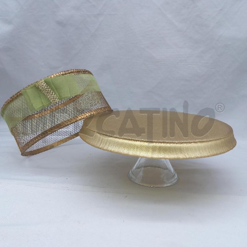 PORTA TORTA ALZATA VETRO ORO CAPPELLO GRIGLIA | Mercatino dell'Usato San maurizio canavese 3