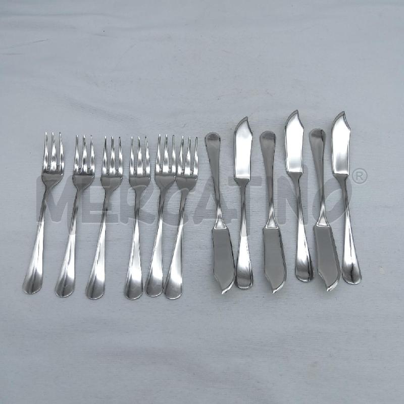 POSATE PZ. 6 DA PESCE INOX PINTI | Mercatino dell'Usato San maurizio canavese 1