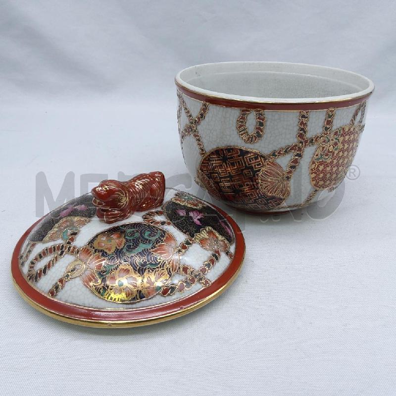 POTICHE VASO CHINA DECORO SFERE ARABESCHI | Mercatino dell'Usato San maurizio canavese 3