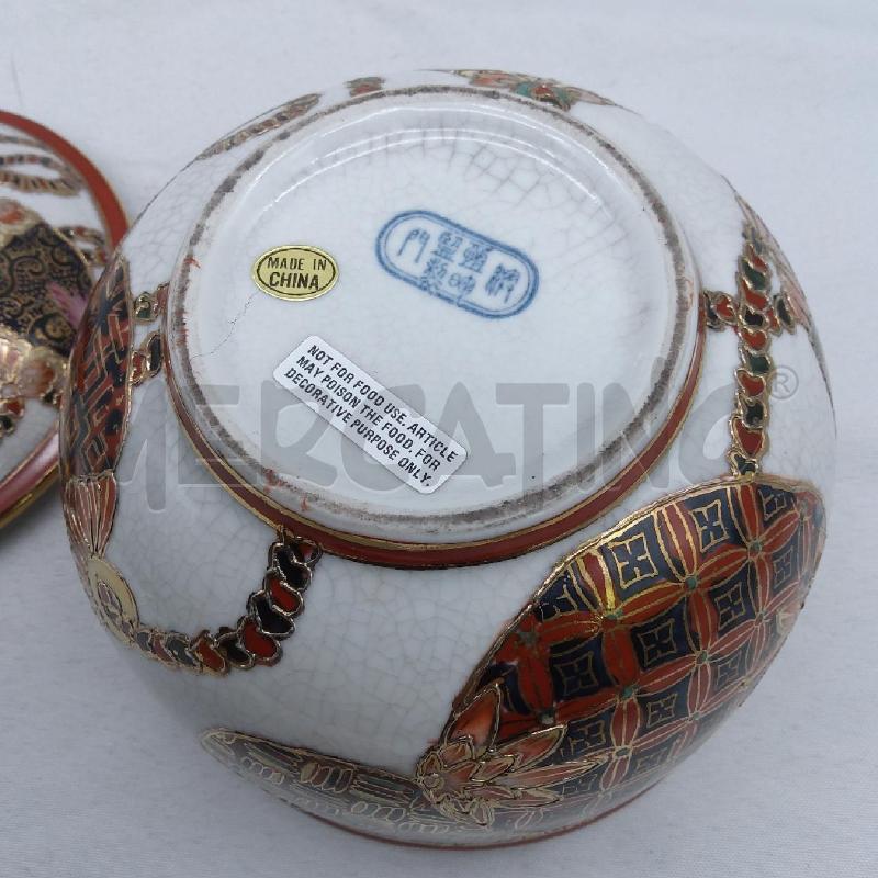 POTICHE VASO CHINA DECORO SFERE ARABESCHI | Mercatino dell'Usato San maurizio canavese 4