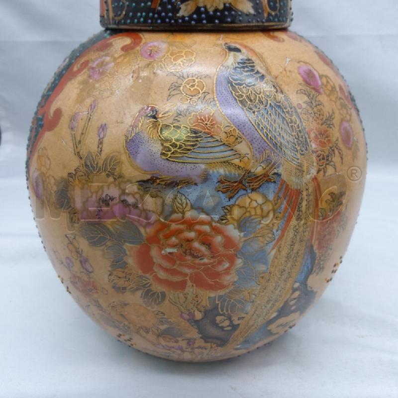 POTICHE VASO CHINA SATSUMA PAVONI | Mercatino dell'Usato San maurizio canavese 2