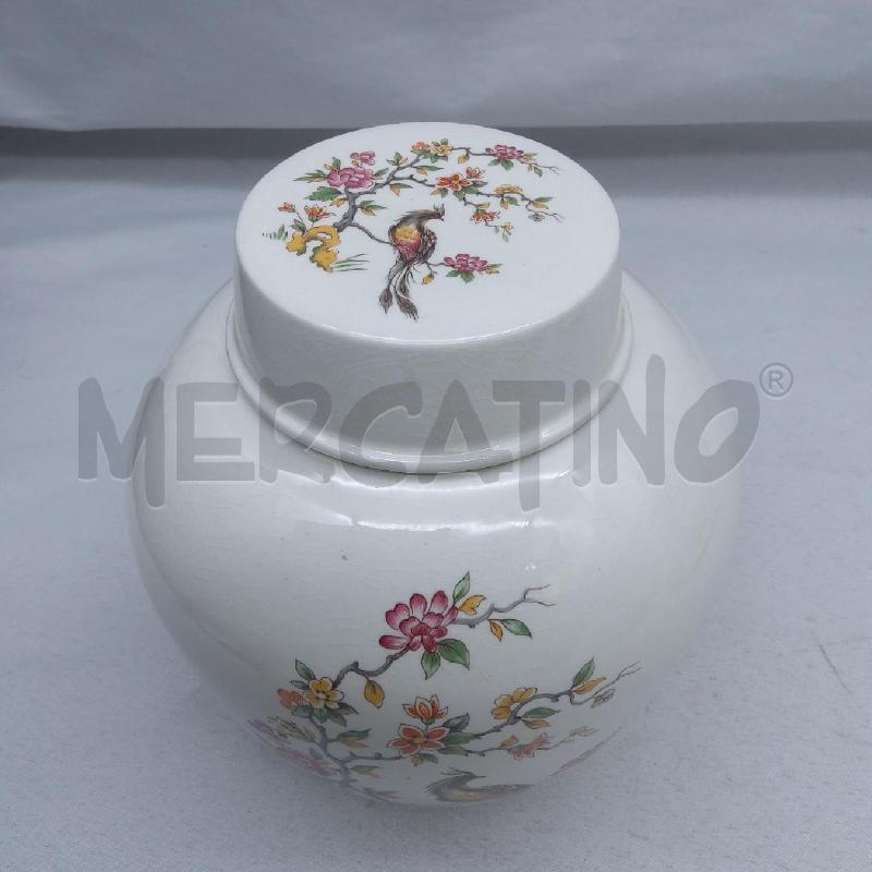 POTICHE VASO ENGLAND BIANCO TRALCIO FIORI UCCELLO | Mercatino dell'Usato San maurizio canavese 2