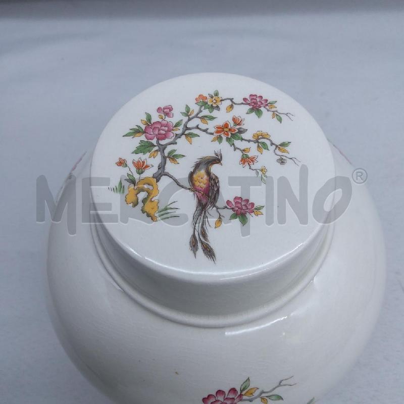 POTICHE VASO ENGLAND BIANCO TRALCIO FIORI UCCELLO | Mercatino dell'Usato San maurizio canavese 3