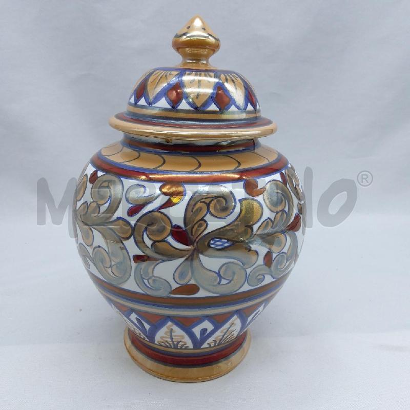 POTICHE VASO GUALDOTADINO OCRA BLU BORDEAUX | Mercatino dell'Usato San maurizio canavese 1