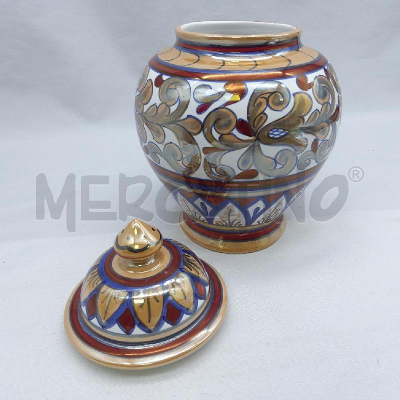 POTICHE VASO GUALDOTADINO OCRA BLU BORDEAUX | Mercatino dell'Usato San maurizio canavese 2