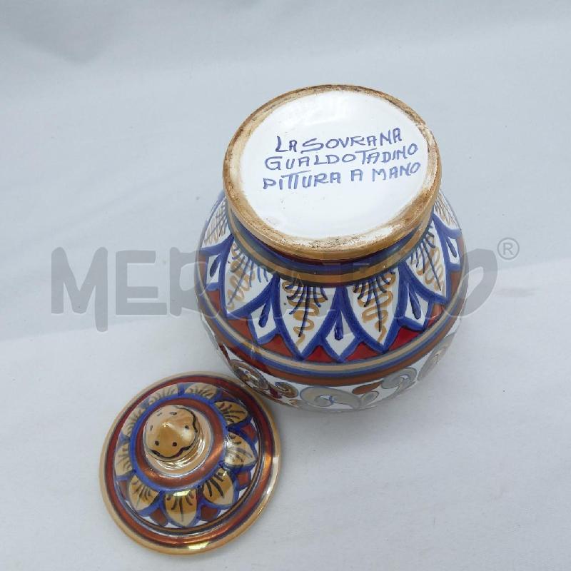 POTICHE VASO GUALDOTADINO OCRA BLU BORDEAUX | Mercatino dell'Usato San maurizio canavese 3