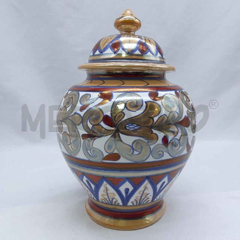 POTICHE VASO GUALDOTADINO OCRA BLU BORDEAUX | Mercatino dell'Usato San maurizio canavese 4