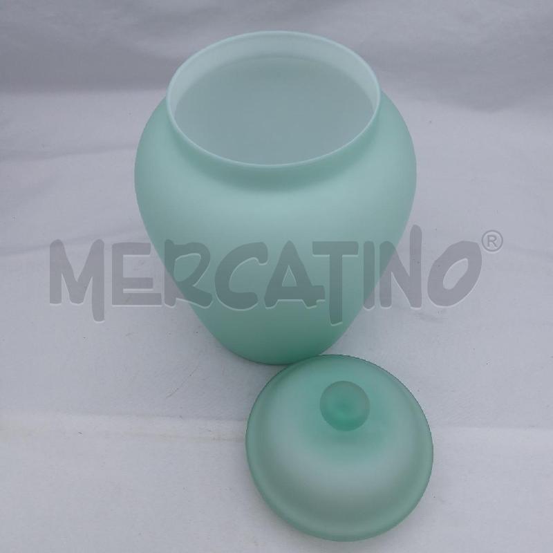 POTICHE VASO VETRO VERDINO OPACO | Mercatino dell'Usato San maurizio canavese 3