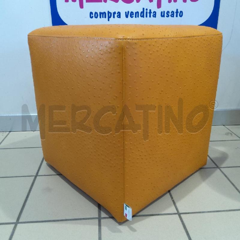 POUF QUADRATO TIPO STRUZZO OCRA | Mercatino dell'Usato San maurizio canavese 2