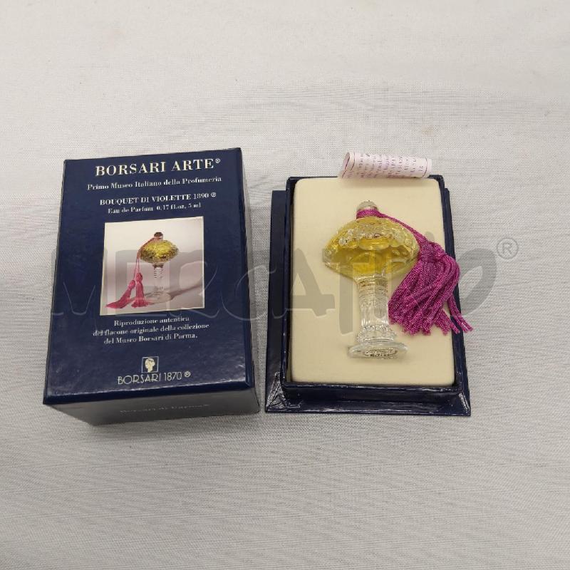 PROFUMO VINTAGE BORSARI ARTE BOUQUET DI VIOLETTE 1980 CON SCATOLA  | Mercatino dell'Usato San maurizio canavese 1