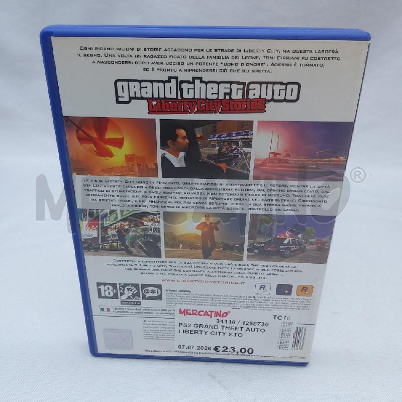 PS2 GRAND THEFT AUTO LIBERTY CITY STORIES | Mercatino dell'Usato San maurizio canavese 2